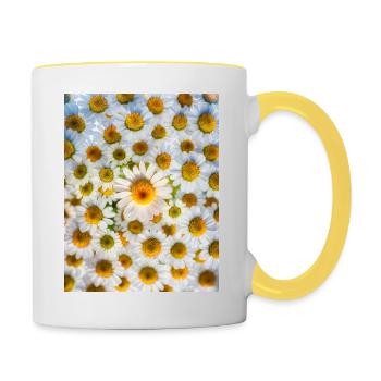 Daisy Power - Contrasting Mug - white/yellow - Right