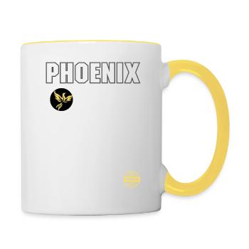 PHOENIX Motor - Tasse zweifarbig - Weiß/Gelb - Rechts