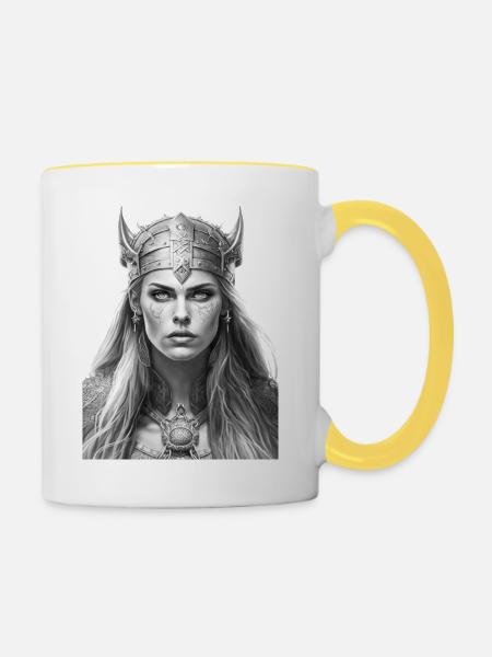 Norse 1 - Tasse zweifarbig - Weiß/Gelb