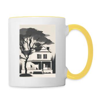 House - Contrasting Mug - white/yellow - Right