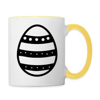 Easter Egg - Contrasting Mug - white/yellow - Right