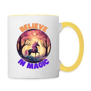 Unicorn7 - Contrasting Mug - white/yellow - Right