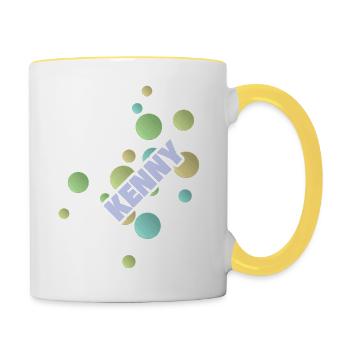 Université Kenny des sciences appliquées - Mug contrasté - blanc/jaune - Droite