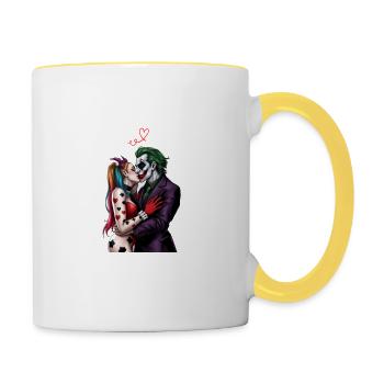 THE LOVERS JOKER - Contrasting Mug - white/yellow - Right