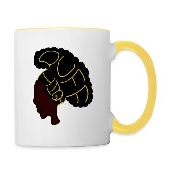 High Puff - Contrasting Mug - white/yellow - Right