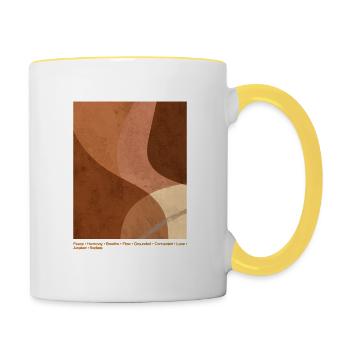 Peace & Harmony - Contrasting Mug - white/yellow - Right