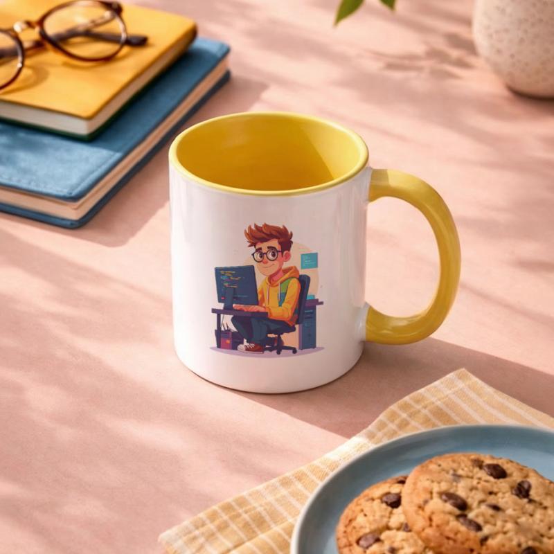 Programmierer oder Nerd Tasse zweifarbig