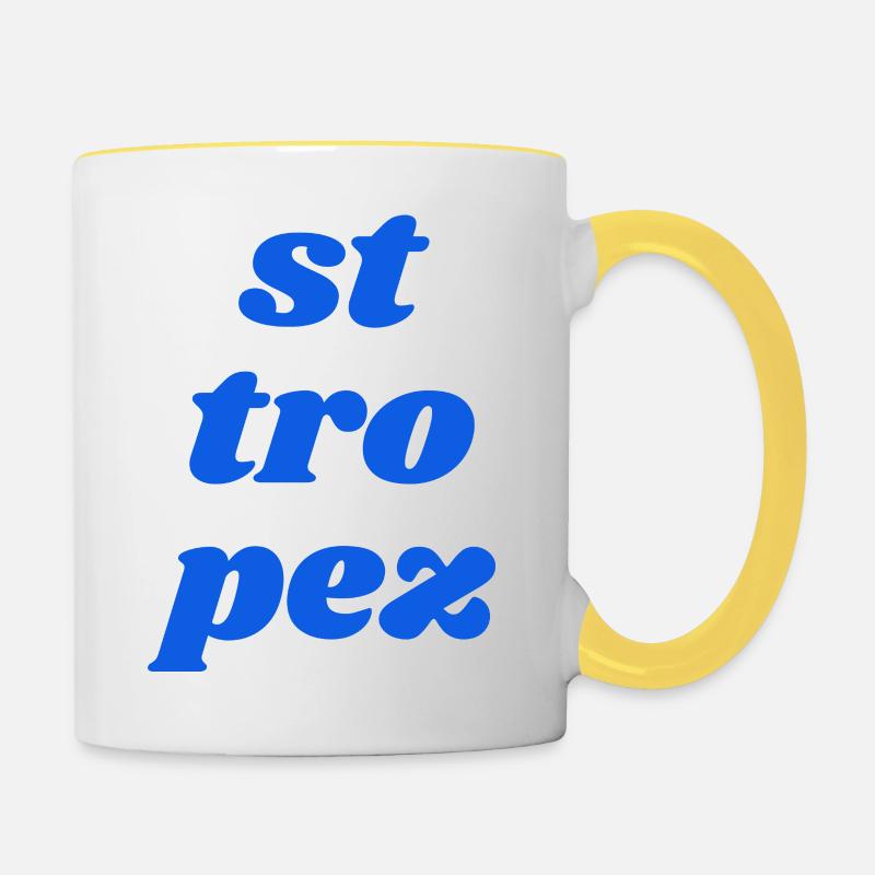 St Tro Pez - Mug contrasté - blanc/jaune