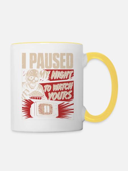 Horror Personality Trait Design - Tasse zweifarbig - Weiß/Gelb