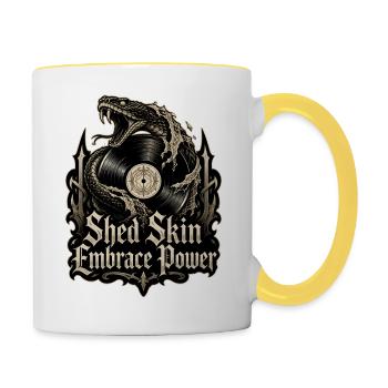 Shed Skin Embrace Power - Snake Vinyl Metal - Contrasting Mug - white/yellow - Right