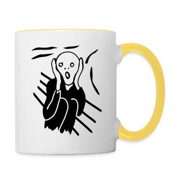 Scream - Contrasting Mug - white/yellow - Right