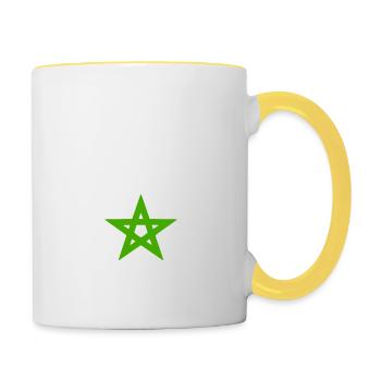 Dima maghreb - Contrasting Mug - white/yellow - Right