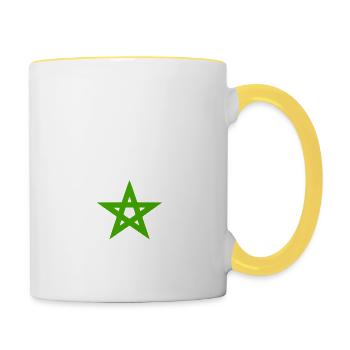Dima maghrib - Contrasting Mug - white/yellow - Right