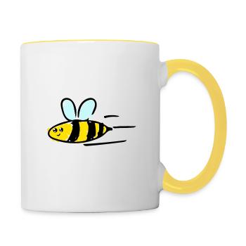 Bee - Contrasting Mug - white/yellow - Right