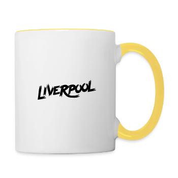 LIVERPOOL - Tasse zweifarbig - Weiß/Gelb - Rechts