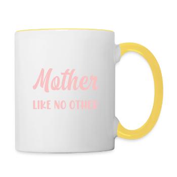 mom mom - Contrasting Mug - white/yellow - Right
