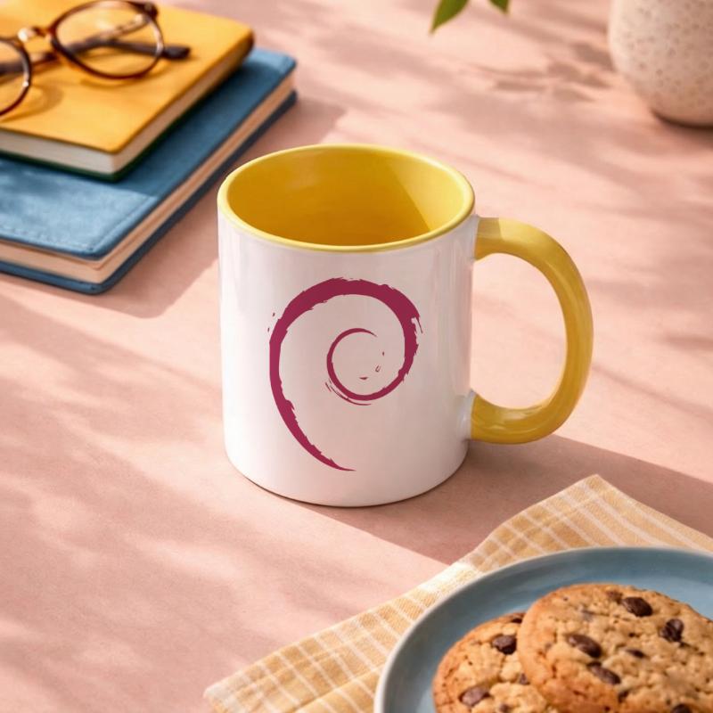 Linux Spiral Operating System PC Gift IT Idea Contrasting Mug