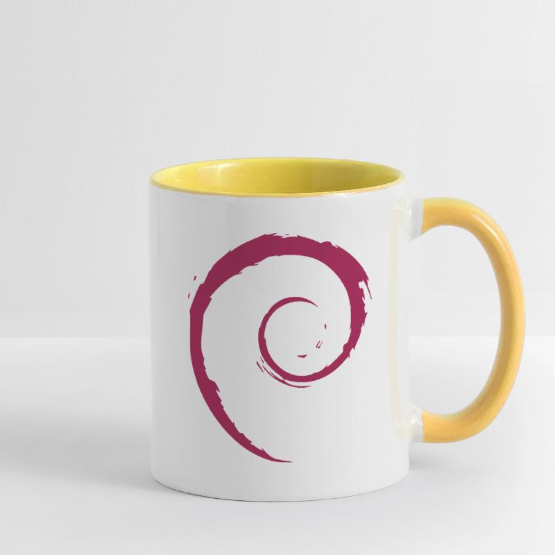 Linux Spiral Operating System PC Gift IT Idea Contrasting Mug