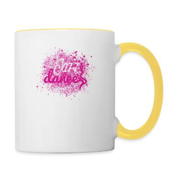 Jazz Dance - Jazz Dancing - Contrasting Mug - white/yellow - Right