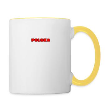 Poland Heart Poland Heartbeat - Contrasting Mug - white/yellow - Right