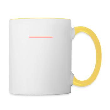 Burek je samo s mesom Balkan - Contrasting Mug - white/yellow - Right