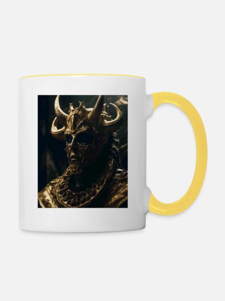 Golden King - Tasse zweifarbig - Weiß/Gelb