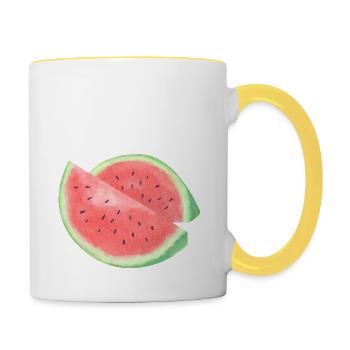 MELON VIBE - Tasse zweifarbig - Weiß/Gelb - Rechts