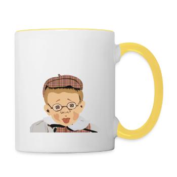 I am Peter - Contrasting Mug - white/yellow - Right