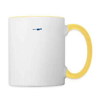 Mallard - Duck with sticks - Nordic Ducking - Contrasting Mug - white/yellow - Right