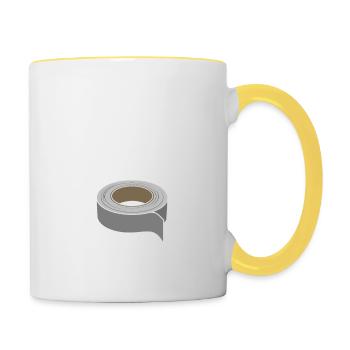 Wait! Let me get my tools - Duct Tape - Contrasting Mug - white/yellow - Right