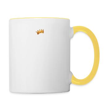 Jesus Faith Design For Christians - Contrasting Mug - white/yellow - Right