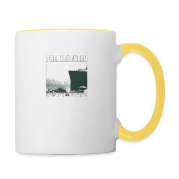 Preikestolen - Norway Holiday Travel Gift - Contrasting Mug - white/yellow - Right