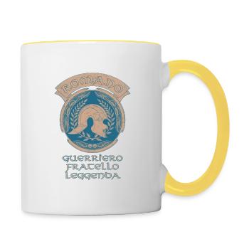 SPQR Légionnaire romain - Mug contrasté - blanc/jaune - Droite
