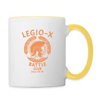 Legio X Battle Club - Tasse zweifarbig - Weiß/Gelb - Rechts