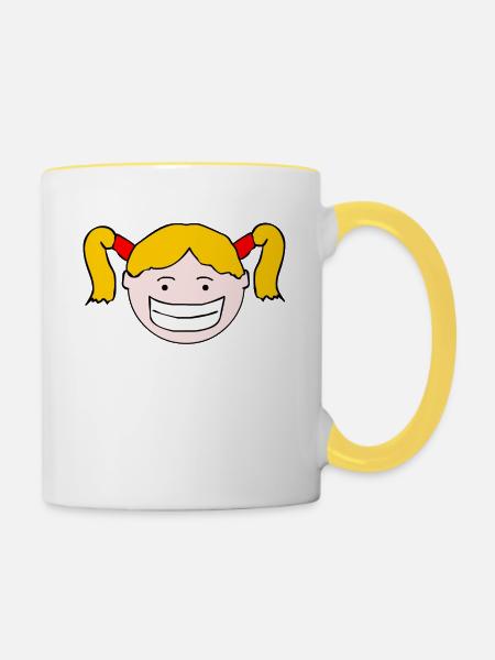 Trudy Walker - Leiterin - Tasse zweifarbig - Weiß/Gelb