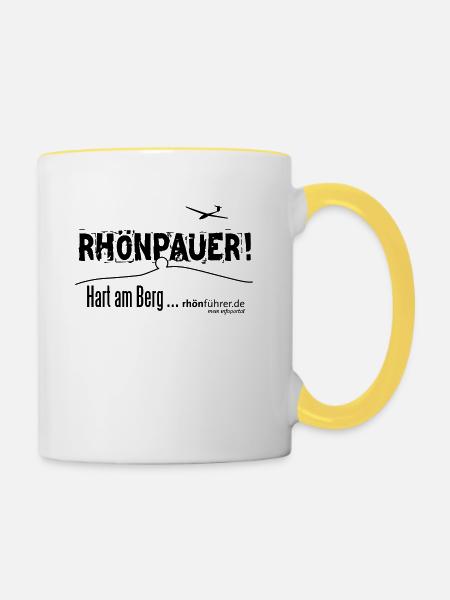 RhönPauer - Tasse zweifarbig - Weiß/Gelb