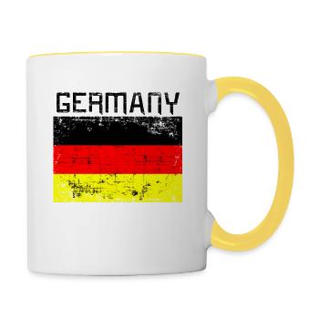 Germany Deutschland - Mug contrasté - blanc/jaune - Droite