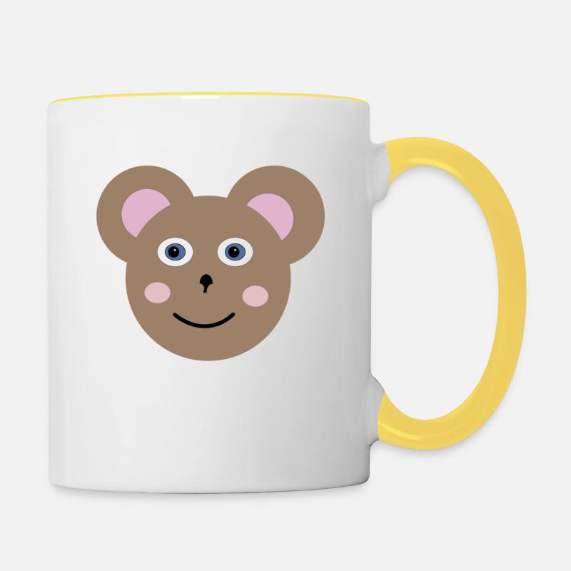 Baissier - Mug contrasté - blanc/jaune