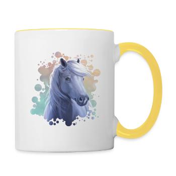 Spring - Tasse zweifarbig - Weiß/Gelb - Rechts