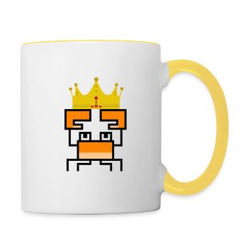 CrapCrown - Contrasting Mug - white/yellow - Right