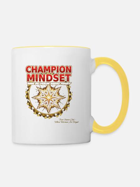 Champion Mindset Starburst - Tasse zweifarbig - Weiß/Gelb