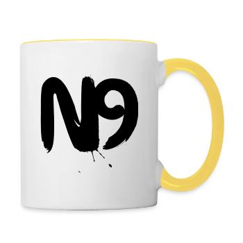 N9 - Mug contrasté - blanc/jaune - Droite
