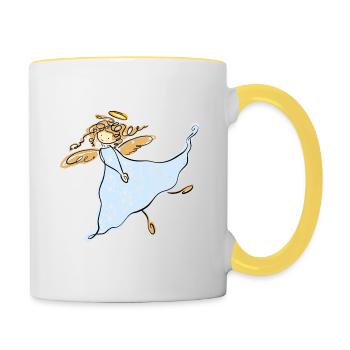 Angel - Contrasting Mug - white/yellow - Right