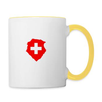 Svizzera - Eroi - Europa - Contrasting Mug - white/yellow - Right