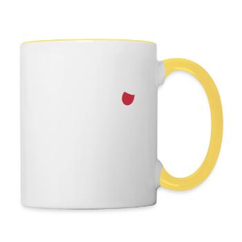 Wein Wine - Tasse zweifarbig - Weiß/Gelb - Rechts