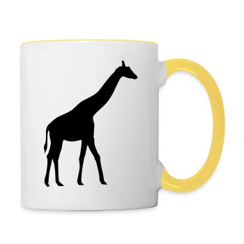 Giraffe - Contrasting Mug - white/yellow - Right