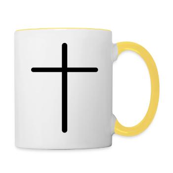 kreuz__f1 - Contrasting Mug - white/yellow - Right