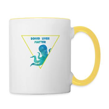 Biologie marine Biologie marine Biologiste marin - Mug contrasté - blanc/jaune - Droite
