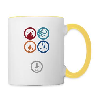 Bong Mathematics - Contrasting Mug - white/yellow - Right