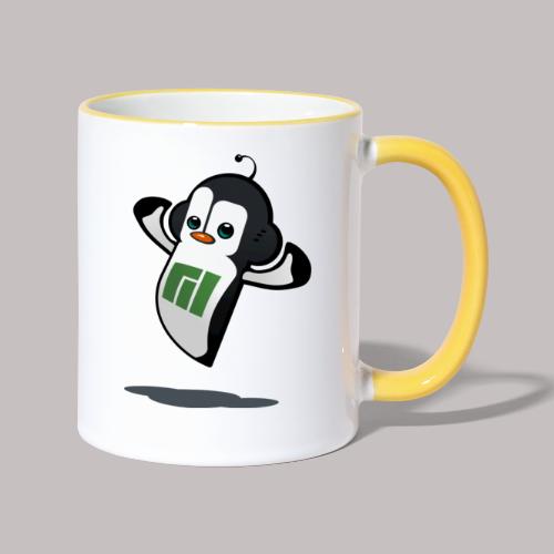 Manjaro Mascot strong left - Contrasting Mug